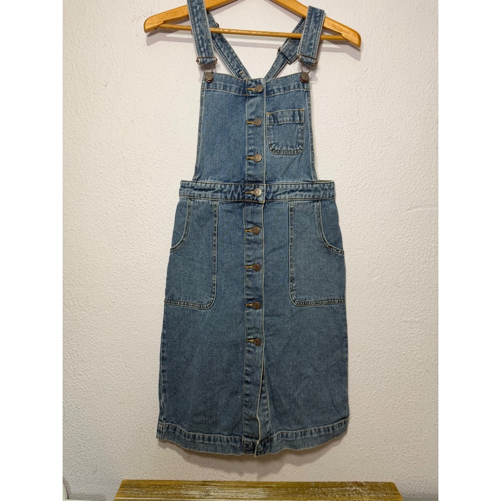 BDG Denim‎ Overall Dress Womens Small Blue Button Front Y2K Cottagecore Coquette